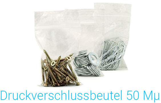 Druckverschlussbeutel 50my